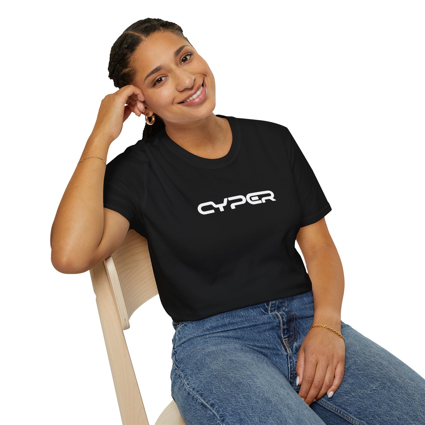 Cyper Logo T-Shirt — Minimal Futuristic Graphic Tee