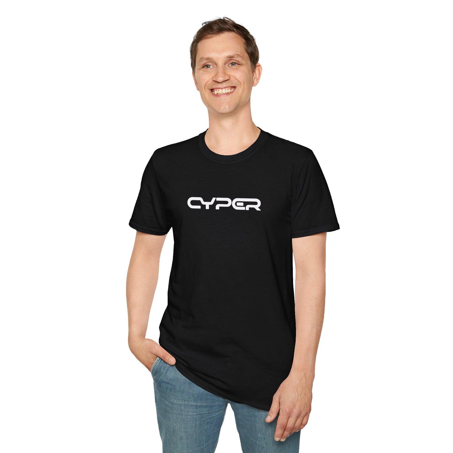 Cyper Logo T-Shirt — Minimal Futuristic Graphic Tee