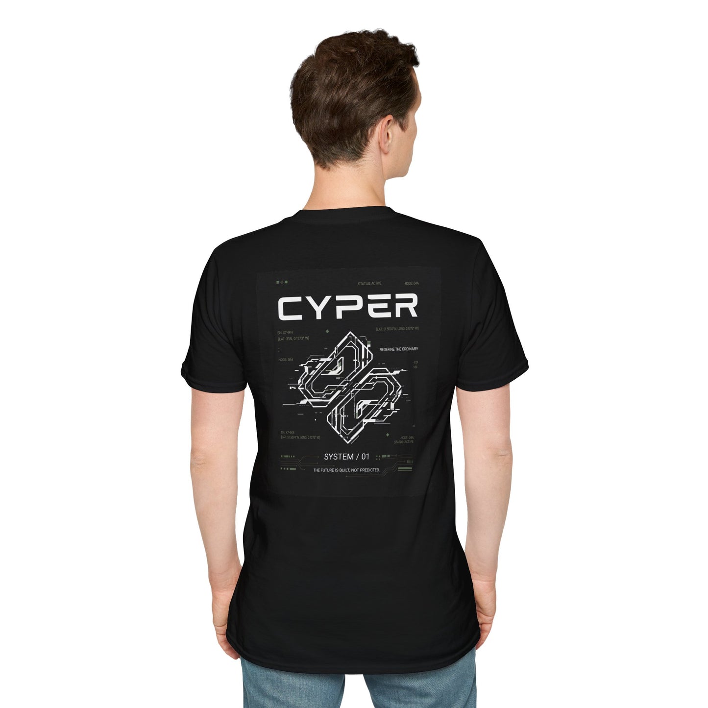 Cyper Logo T-Shirt — Minimal Futuristic Graphic Tee