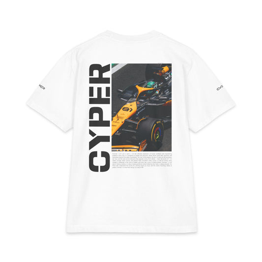 Cyper Racing Tee (Premium) — Motorsport Graphic Heavyweight T-Shirt (Origin 01)