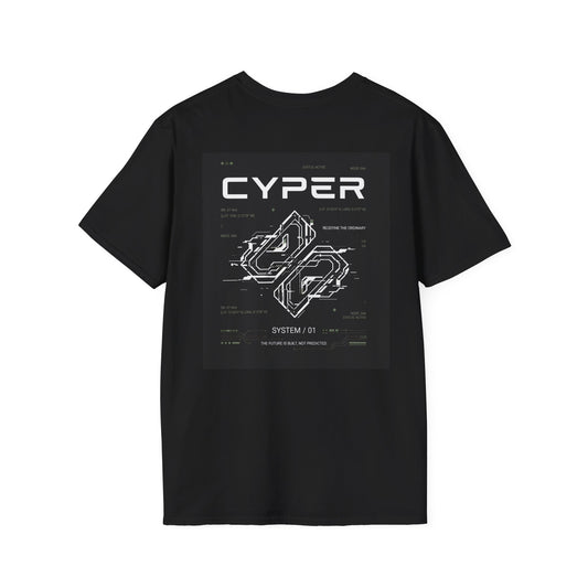 Cyper Logo T-Shirt — Minimal Futuristic Graphic Tee